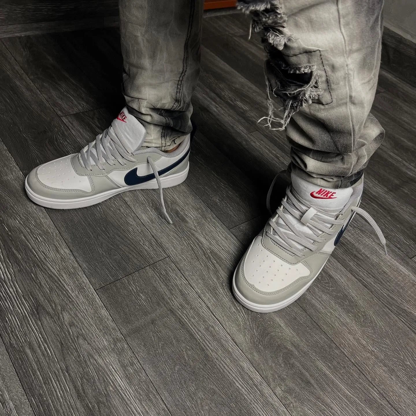 Nike Dunk Cano Medio - Cinza
